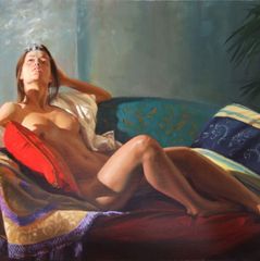 Art Lazlo Gulays girl reclined nude